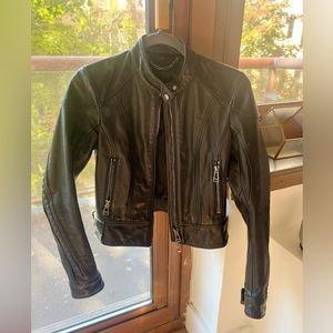 Belstaff Motorcycle Jacket- All Leather- Black- Looks like new 🌪️